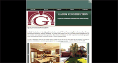 Desktop Screenshot of gaddyconstructioninc.com