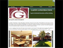 Tablet Screenshot of gaddyconstructioninc.com
